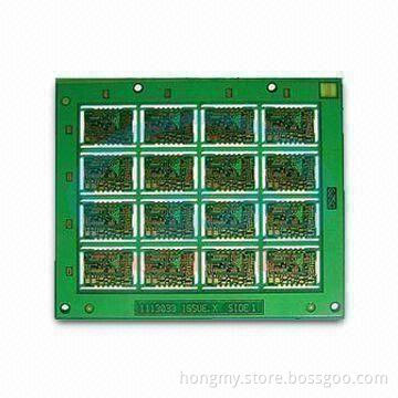 Rigid PCB Circuit with Green Solder Mask, Made of FR4, 0.1 Line Width/Spacing, 10 to 300V Voltage